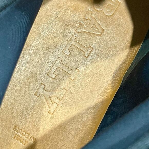 BALLY MEN SHOES NEOPRENE OLIVE GREEN/BLACK LEATHER MADE IN ITALY Sz 13 ICONIC - Picture 16 of 16